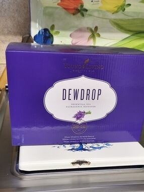 Young Living Dewdrop Essential Oil Diffuser - Purple NIB